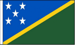 Solomon Islands Hand Waving Flags